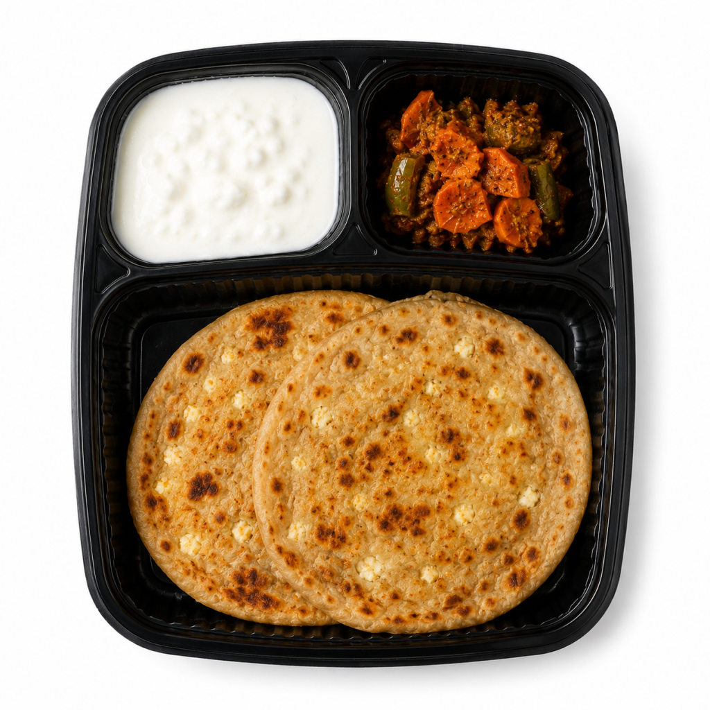 Paneer Parantha Thali