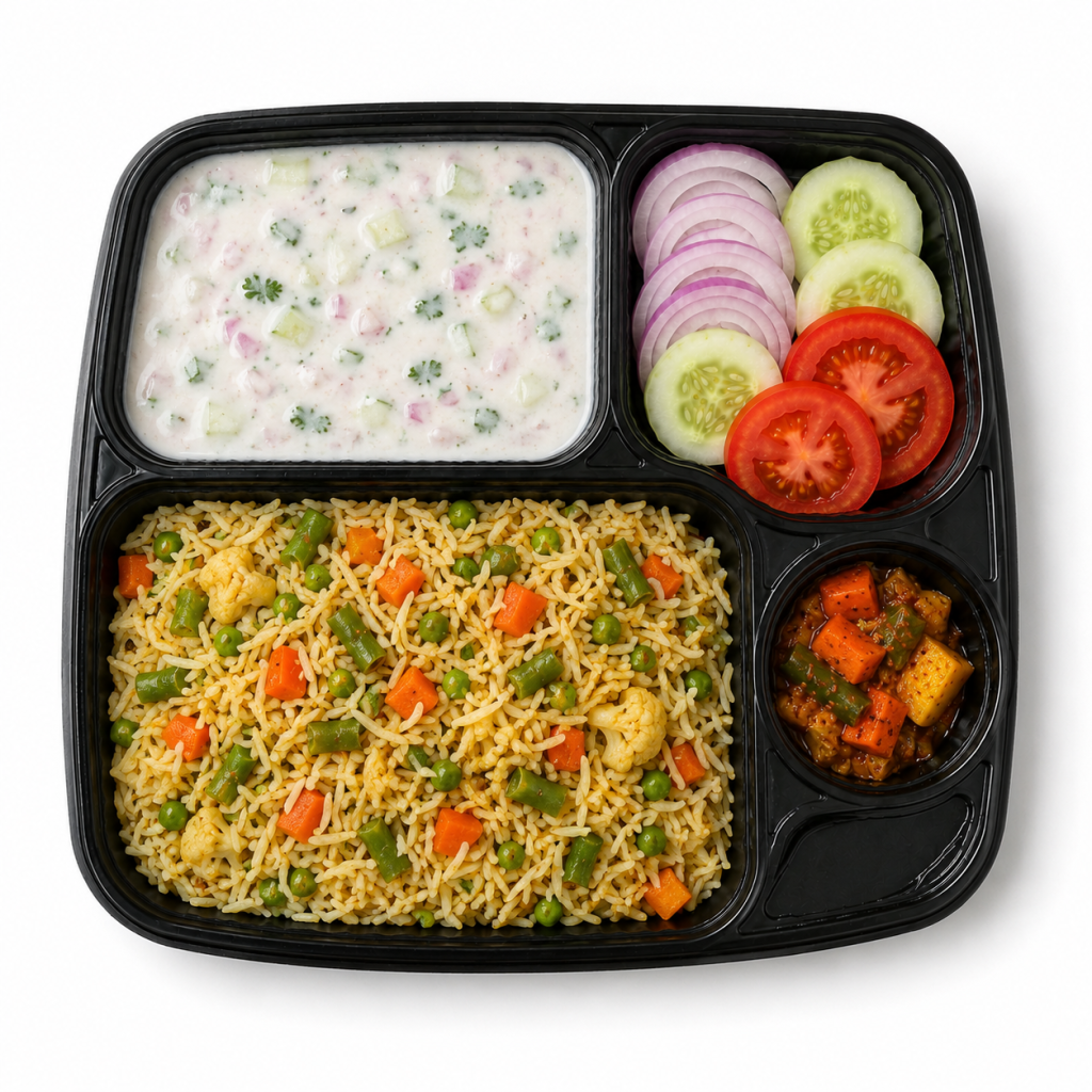 Rice Box Combo 2 - Gharwala Chef vegetarian meal box