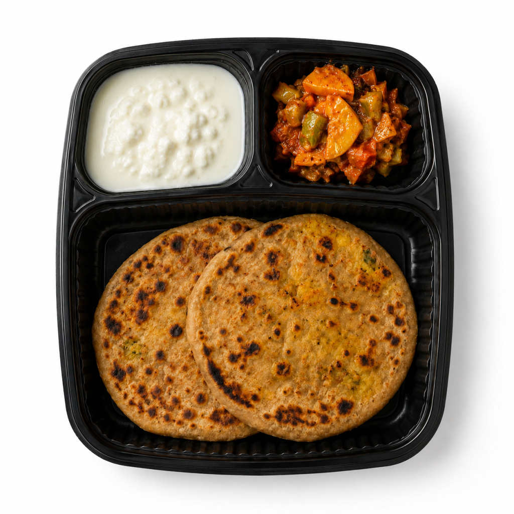 Stuffed Parantha Thali